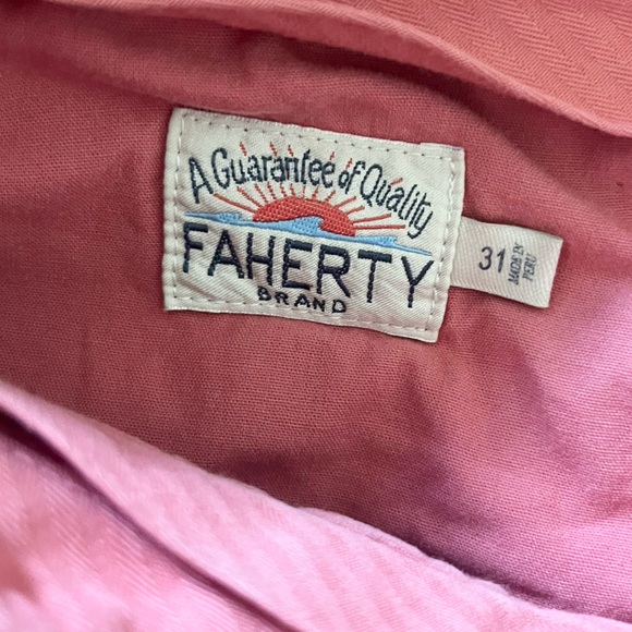 Faherty Men’s Pink Chino Shorts Casual Golf Summer Size 31 - Picture 3 of 5